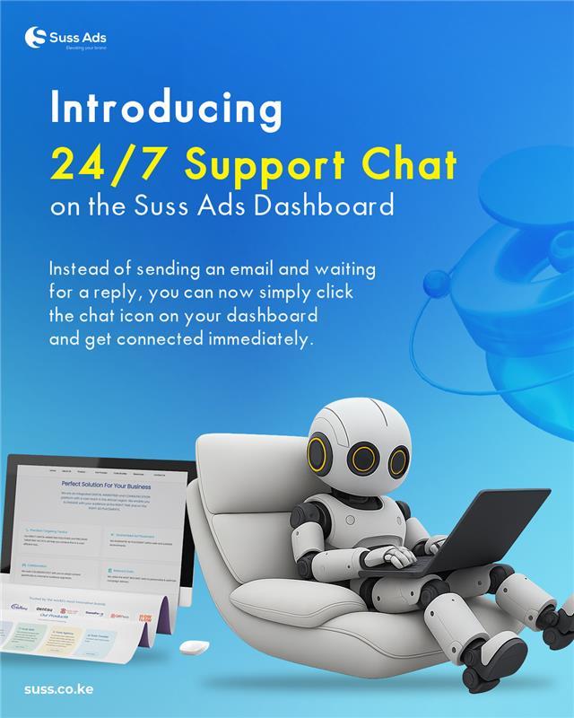 Introducing 24/7 Support Chat on the Suss Ads Dashboard